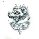 Foo Dog tattoo design idea