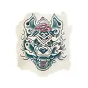 Foo Dog tattoo design idea