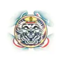 Foo Dog tattoo design idea