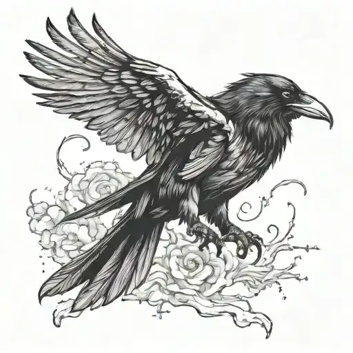 the crow movie scene inspired tattoo design idea