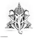 ganesha god tattoo design idea