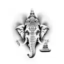 ganesha god tattoo design idea
