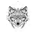 wolf teeth marks tattoo design idea