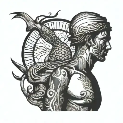 seaman telling tattoo design idea