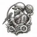 seaman telling tattoo design idea