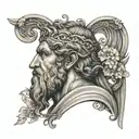 Greek mythology tattoo that express Intel  and overthinking  tattoo design idea