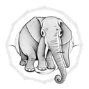 elephant tattoo design idea