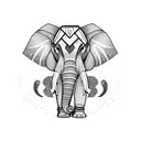 elephant tattoo design idea