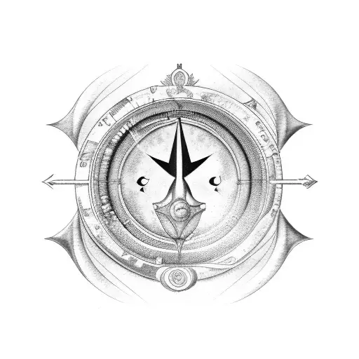 libra aquarius tattoo design idea