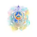 libra aquarius tattoo design idea