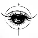 A quote: “Beyond the veil of reality lies the beautiful glitch of our existence, a dance between fate and free will.” tattoo design idea