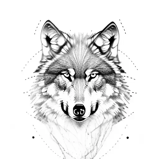 wolf's bite traces, neck tatoo tattoo design idea