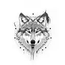 wolf's bite traces, teeth only, neck tatoo tattoo design idea