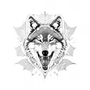 wolf's bite traces, teeth only, neck tatoo tattoo design idea