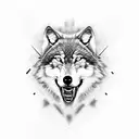 wolf's bite traces, teeth only, neck tatoo tattoo design idea