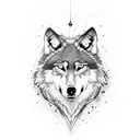 wolf's bite traces, neck tatoo tattoo design idea