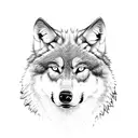 wolf's bite traces, neck tatoo tattoo design idea
