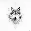 wolf's bite traces, neck tatoo tattoo design idea
