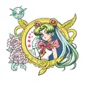 sailor moon tattoo design idea