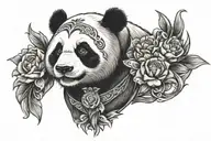 Panda tattoo design idea