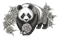 Panda tattoo design idea