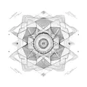 lines and patterns, 20 cm x 30 cm, related to space, upper arm, filler tattoo  tattoo design idea