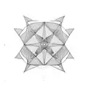 lines and patterns, 20 cm x 30 cm, related to space, upper arm, filler tattoo  tattoo design idea