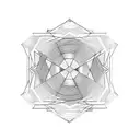 lines and patterns, 20 cm x 30 cm, related to space, upper arm, filler tattoo  tattoo design idea