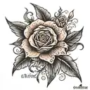 you never know how strong you are until being strong is the only choice you have  tattoo design idea