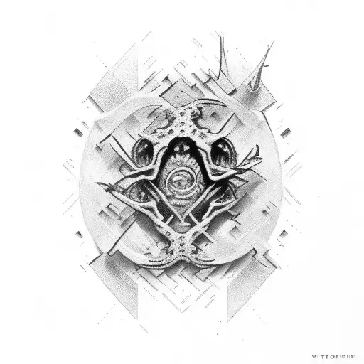 torn flesh ribs eve tattoo design idea