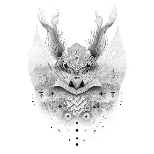 brujula nordica tattoo design idea