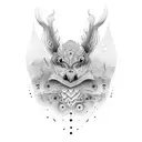 brujula nordica tattoo design idea