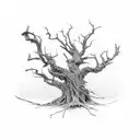 Dead Tree tattoo design idea