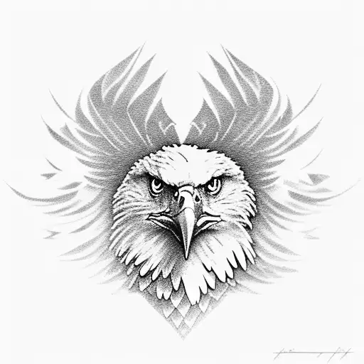 Eagle, with the style mixed between the Geneva eagle and the American eagle tattoo design idea