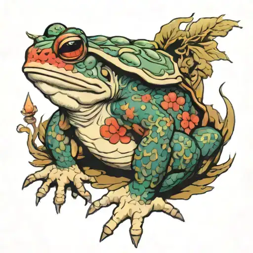 gamabunta toad tattoo design idea