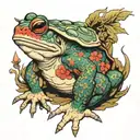 gamabunta toad tattoo design idea