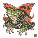 gamabunta toad tattoo design idea