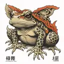 gamabunta toad tattoo design idea