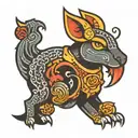 houndoom tattoo design idea