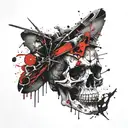 skull tattoo design idea