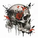 skull tattoo design idea