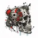 skull tattoo design idea