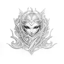 Elf, Fantasy tattoo design idea