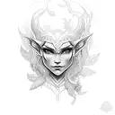 Elf, Fantasy tattoo design idea