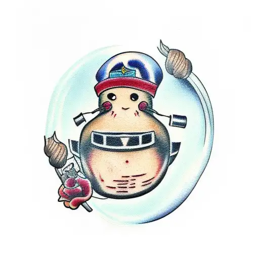 potato tattoo design idea