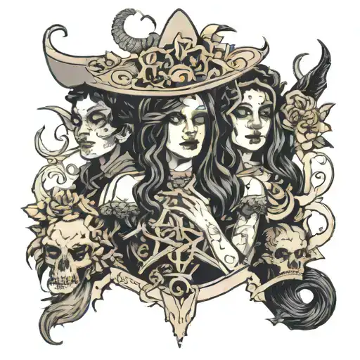 goya's coven tattoo design idea