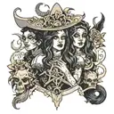 goya's coven tattoo design idea