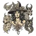 goya's coven tattoo design idea