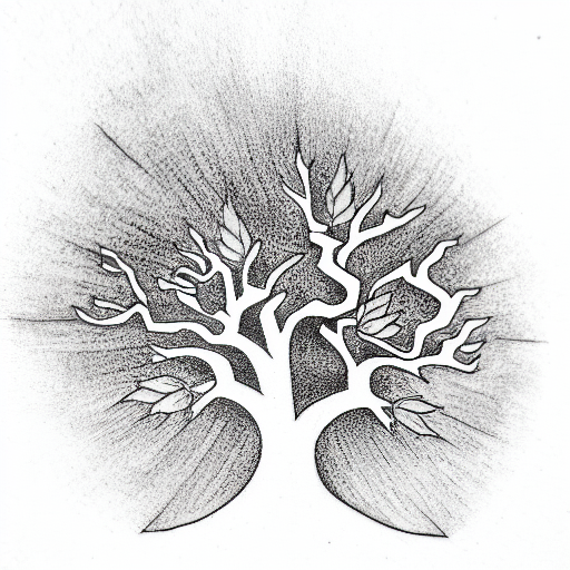 Tree tattoo design idea