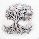 Tree tattoo design idea